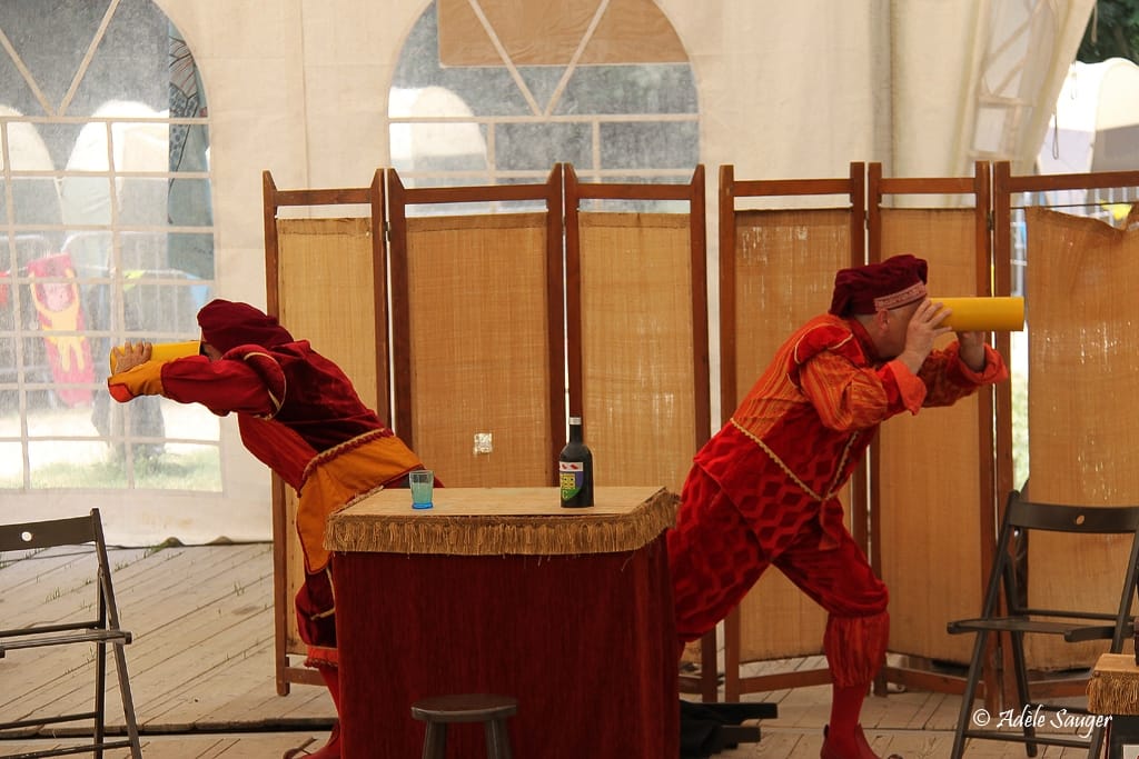 Quinzième festival "l'enfance de l'art" à Saint-Péray à la Cacharde organisé par la compagnie Zinzoline, le miracle de l'elixir crestois