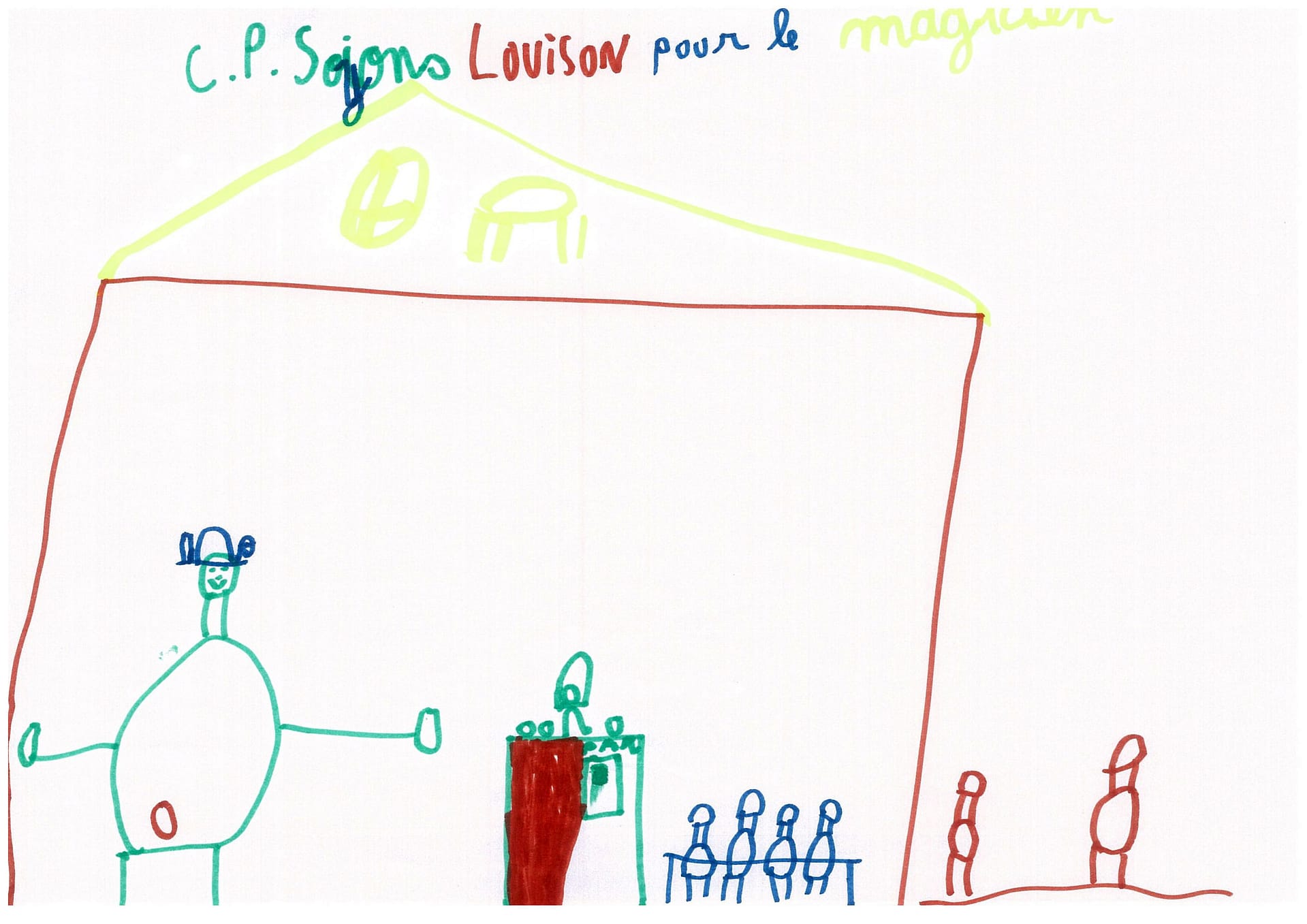 Dessins des enfants de la classe de Cp de Soyons dans le cadre de Mimages2021