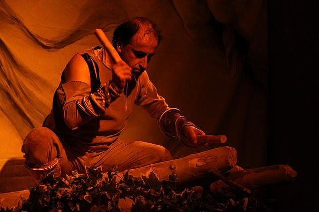 Spectacle autour de la grotte Chauvet proposé par la compagnie Zinzoline de Saint-Péray (07) - Ardèche