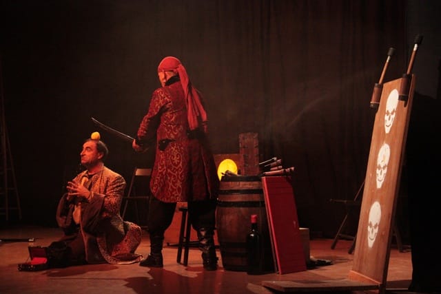 Les Frères de la côte, spectacle de la compagnie Zinzoline et d'Absolu théâtre, représentation du 13/02/2015 à la Cacharde