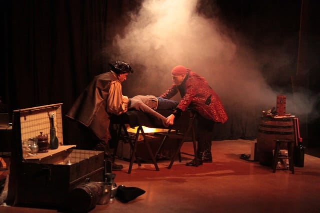 Les Frères de la côte, spectacle de la compagnie Zinzoline et d'Absolu théâtre, représentation du 13/02/2015 à la Cacharde