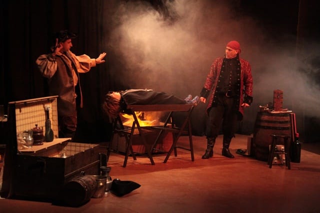 Les Frères de la côte, spectacle de la compagnie Zinzoline et d'Absolu théâtre, représentation du 13/02/2015 à la Cacharde