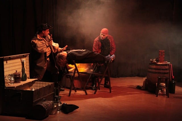 Les Frères de la côte, spectacle de la compagnie Zinzoline et d'Absolu théâtre, représentation du 13/02/2015 à la Cacharde