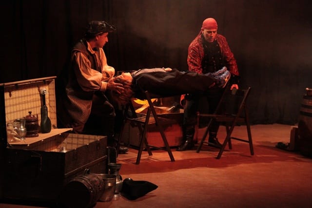 Les Frères de la côte, spectacle de la compagnie Zinzoline et d'Absolu théâtre, représentation du 13/02/2015 à la Cacharde