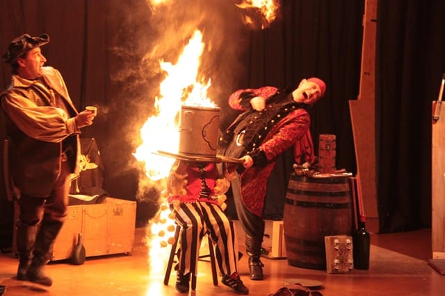 Les Frères de la côte, spectacle de la compagnie Zinzoline et d'Absolu théâtre, représentation du 13/02/2015 à la Cacharde