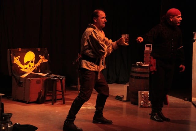 Les Frères de la côte, spectacle de la compagnie Zinzoline et d'Absolu théâtre, représentation du 13/02/2015 à la Cacharde