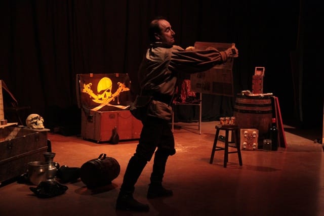 Les Frères de la côte, spectacle de la compagnie Zinzoline et d'Absolu théâtre, représentation du 13/02/2015 à la Cacharde