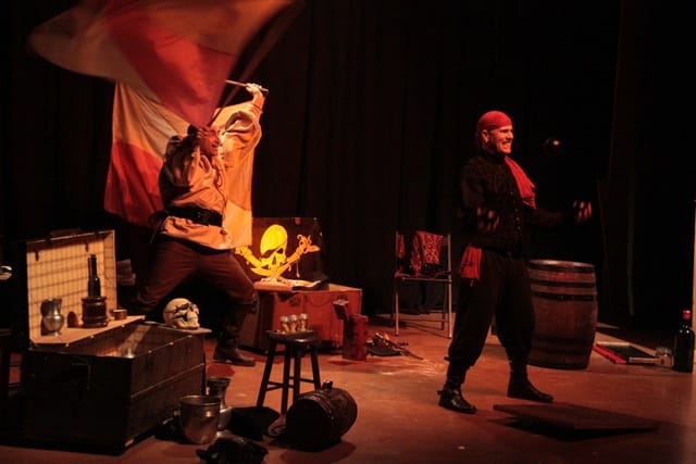 Les Frères de la côte, spectacle de la compagnie Zinzoline et d'Absolu théâtre, représentation du 13/02/2015 à la Cacharde