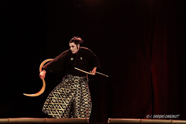 soirée Mimages fait son cirque à Saint-Sylvestre en Ardèche, festival du geste et du Mime, 2018, Shintaï Jonglo