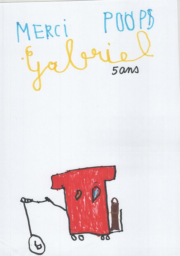 Dessin de l'école maternelle de Cornas, Poup's le clown