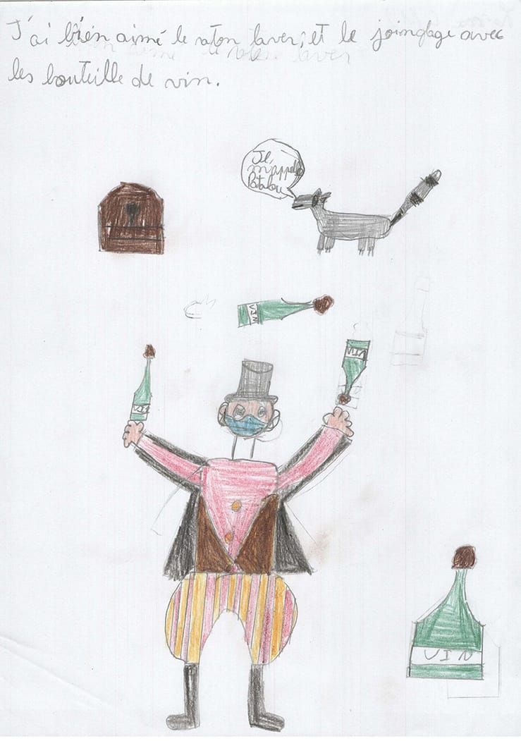 Dessins des enfants de l'école Lucien Roux de Saint-Georges-lès-bains en Ardèche, Mimages 2021
