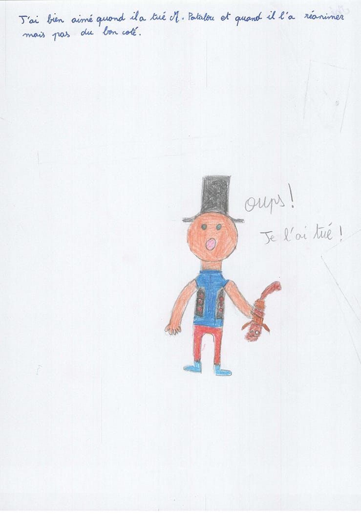 Dessins des enfants de l'école Lucien Roux de Saint-Georges-lès-bains en Ardèche, Mimages 2021