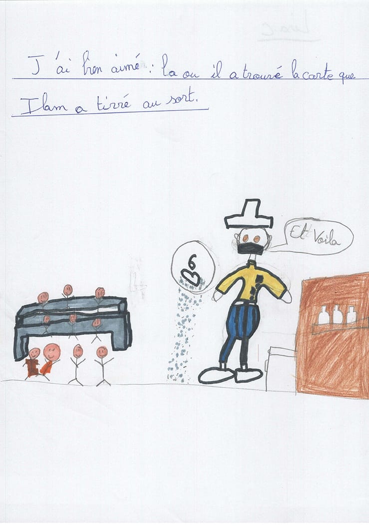 Dessins des enfants de l'école Lucien Roux de Saint-Georges-lès-bains en Ardèche, Mimages 2021