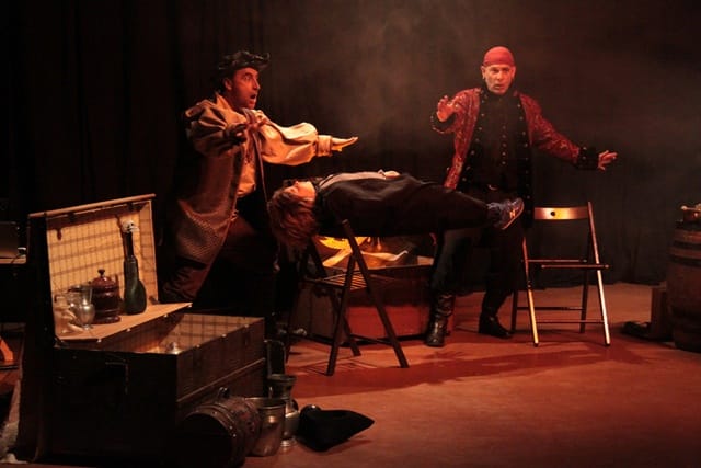 Les Frères de la côte, spectacle de la compagnie Zinzoline et d'Absolu théâtre, représentation du 13/02/2015 à la Cacharde