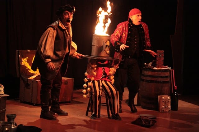 Les Frères de la côte, spectacle de la compagnie Zinzoline et d'Absolu théâtre, représentation du 13/02/2015 à la Cacharde