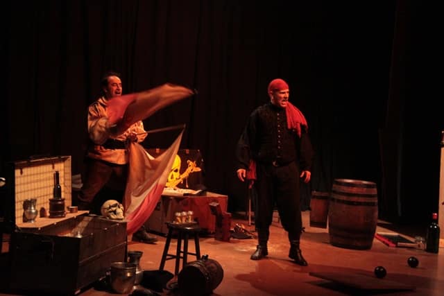 Les Frères de la côte, spectacle de la compagnie Zinzoline et d'Absolu théâtre, représentation du 13/02/2015 à la Cacharde